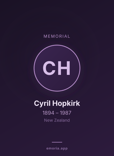 Memorial portrait of Cyril Hopkirk