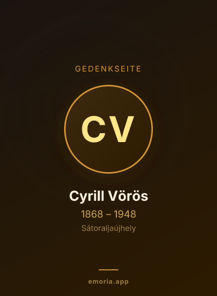 Gedenkportrait von Cyrill Vörös