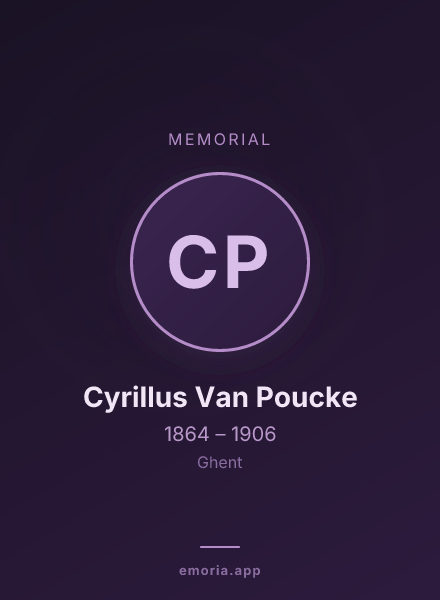 Memorial portrait of Cyrillus Van Poucke