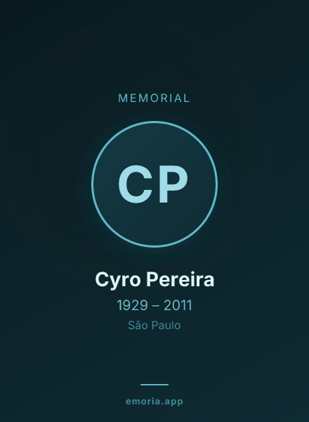 Memorial portrait of Cyro Pereira