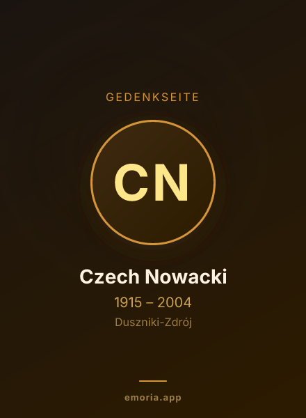 Gedenkportrait von Czech Nowacki