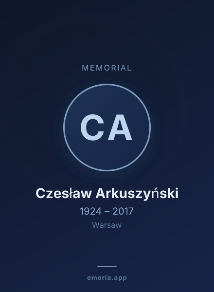 Memorial portrait of Czesław Arkuszyński