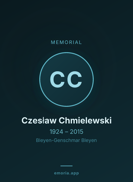 Memorial portrait of Czesław Chmielewski