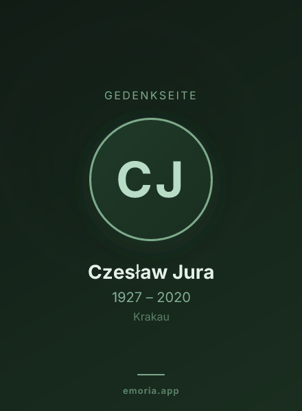 Gedenkportrait von Czesław Jura