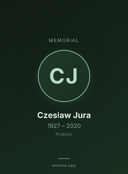 Memorial portrait of Czesław Jura