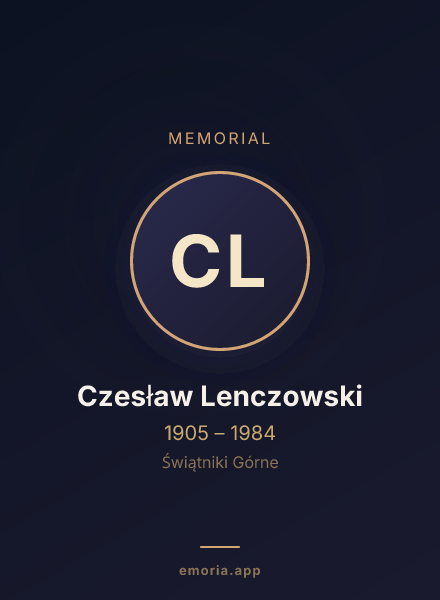 Memorial portrait of Czesław Lenczowski