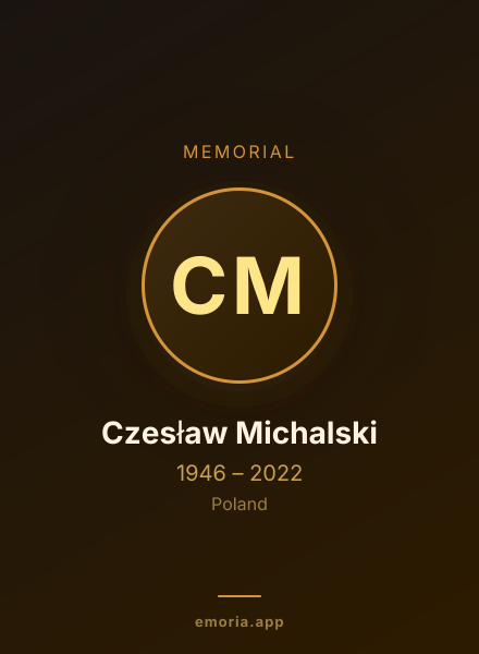 Memorial portrait of Czesław Michalski