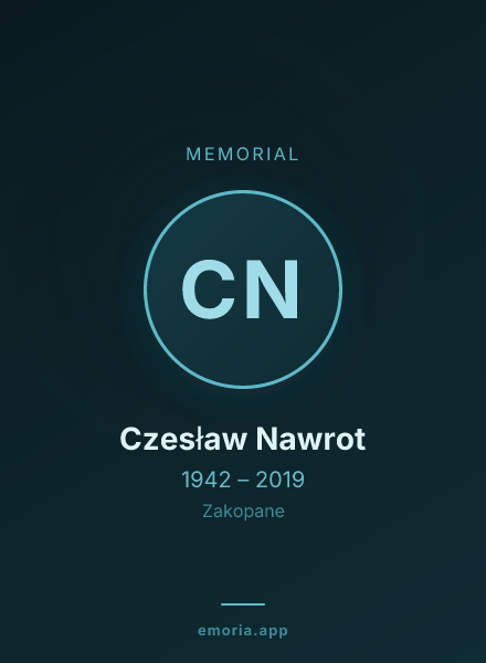 Memorial portrait of Czesław Nawrot