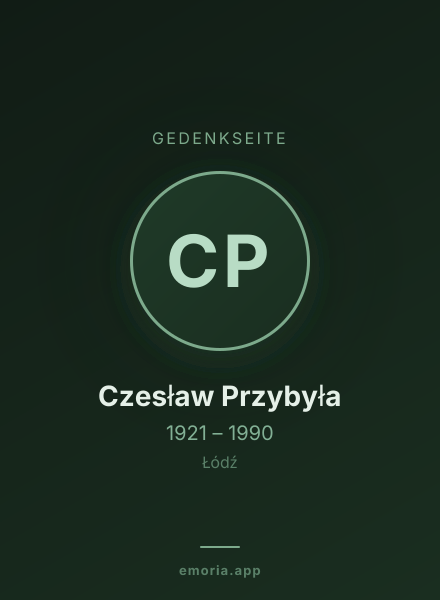 Gedenkportrait von Czesław Przybyła