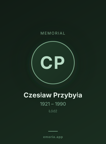 Memorial portrait of Czesław Przybyła