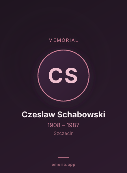 Memorial portrait of Czesław Schabowski