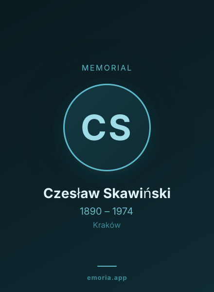 Memorial portrait of Czesław Skawiński