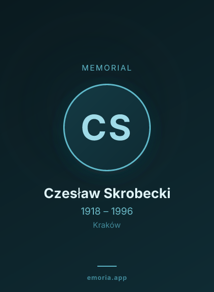 Memorial portrait of Czesław Skrobecki