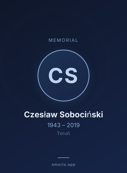 Memorial portrait of Czesław Sobociński