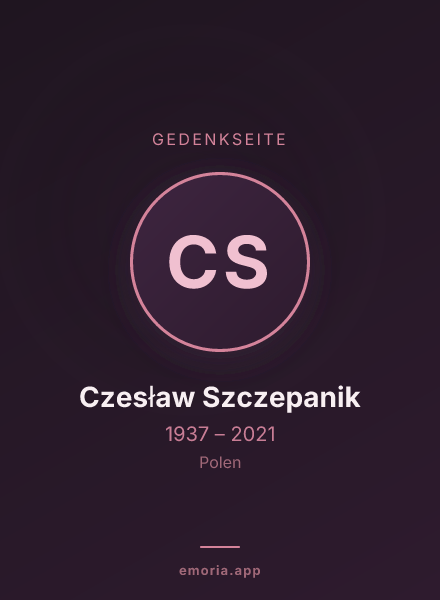 Gedenkportrait von Czesław Szczepanik