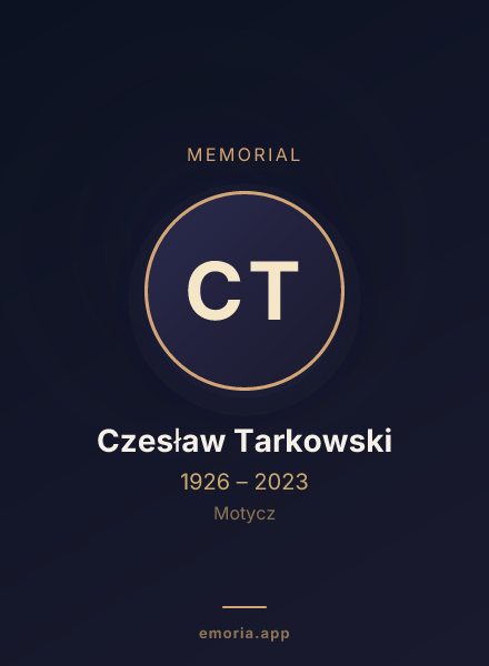 Memorial portrait of Czesław Tarkowski