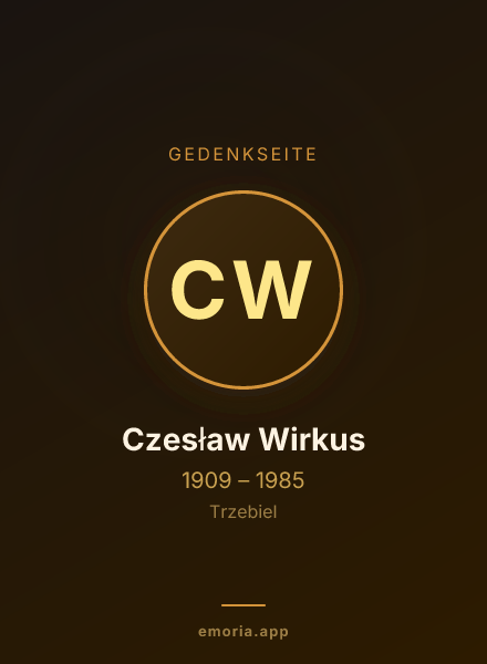 Gedenkportrait von Czesław Wirkus