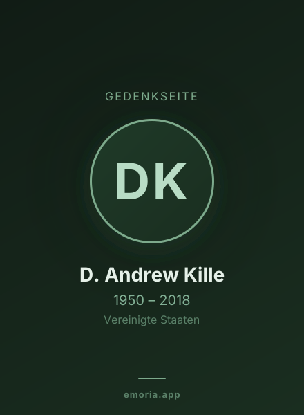 Gedenkportrait von D. Andrew Kille