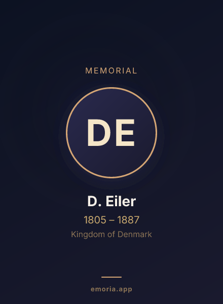 Memorial portrait of D. Eiler