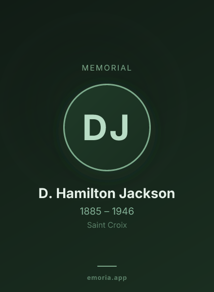 Memorial portrait of D. Hamilton Jackson