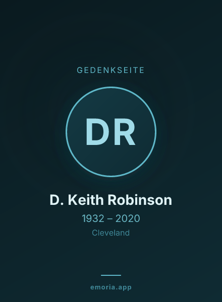 Gedenkportrait von D. Keith Robinson