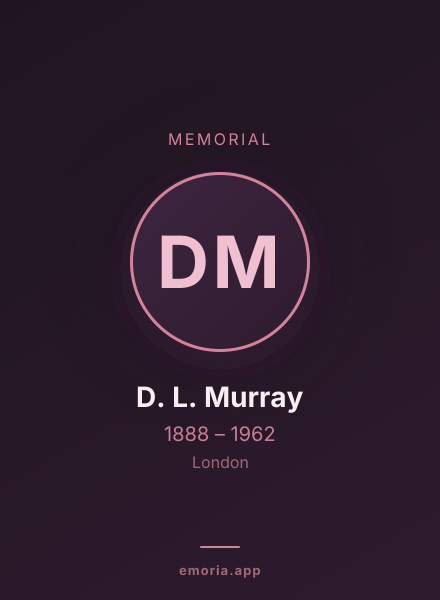 Memorial portrait of D. L. Murray