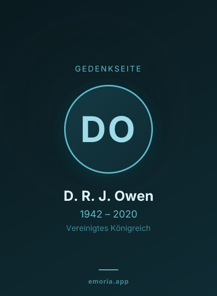 Gedenkportrait von D. R. J. Owen
