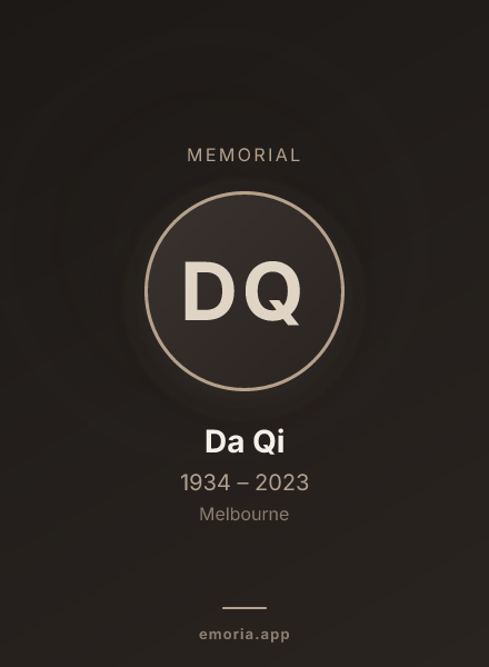 Memorial portrait of Da Qi