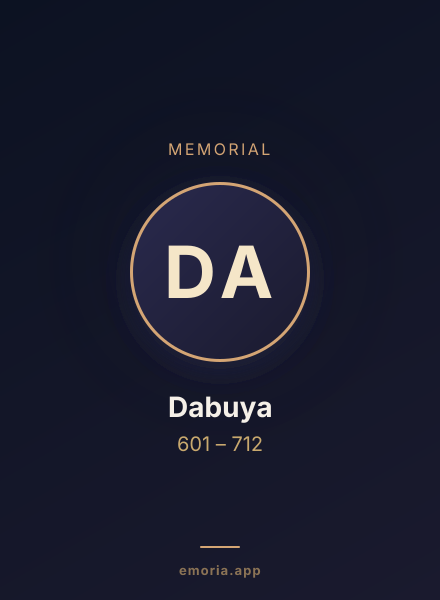 Memorial portrait of Dabuya
