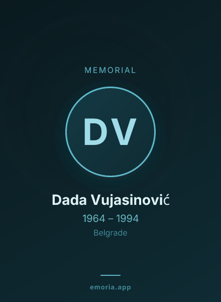 Memorial portrait of Dada Vujasinović
