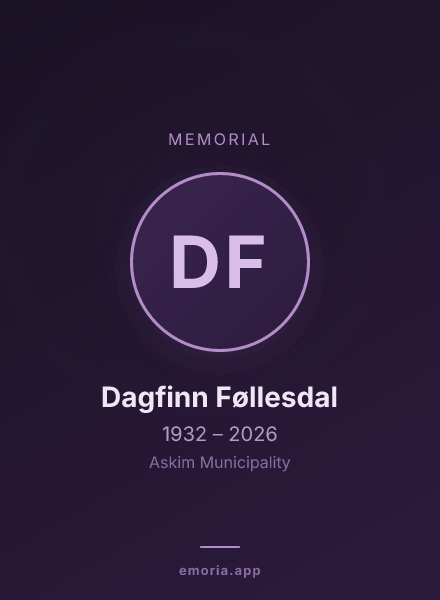 Memorial portrait of Dagfinn Føllesdal