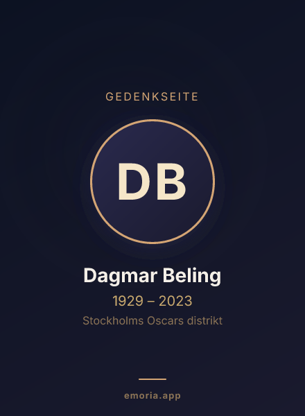 Gedenkportrait von Dagmar Beling