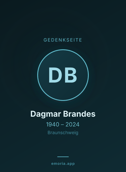 Gedenkportrait von Dagmar Brandes