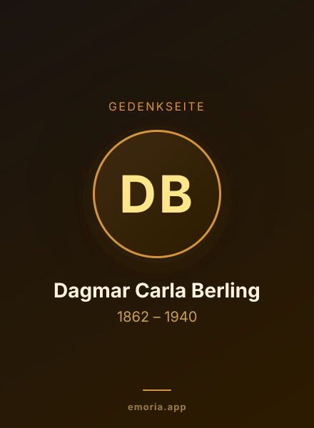 Gedenkportrait von Dagmar Carla Berling