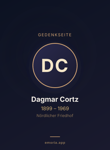 Gedenkportrait von Dagmar Cortz