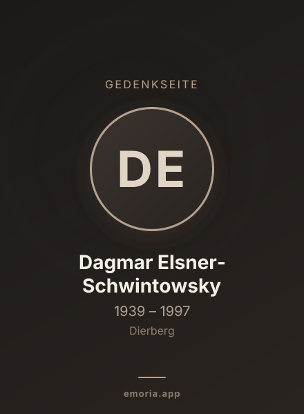 Gedenkportrait von Dagmar Elsner-Schwintowsky