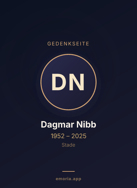 Gedenkportrait von Dagmar Nibb