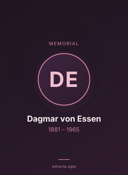 Memorial portrait of Dagmar von Essen