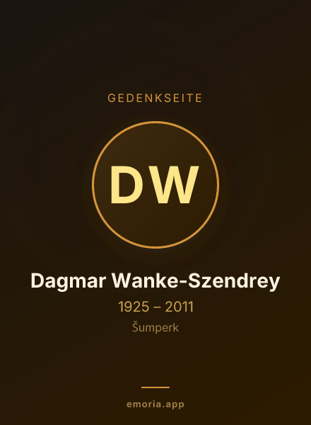 Gedenkportrait von Dagmar Wanke-Szendrey