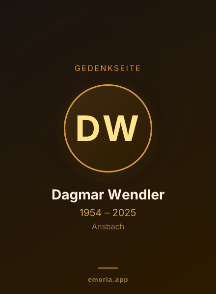 Gedenkportrait von Dagmar Wendler