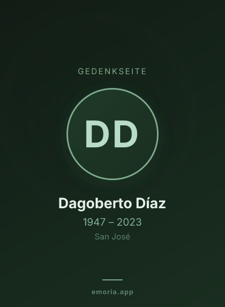 Gedenkportrait von Dagoberto Díaz