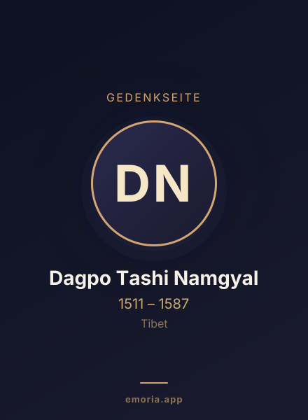 Gedenkportrait von Dagpo Tashi Namgyal