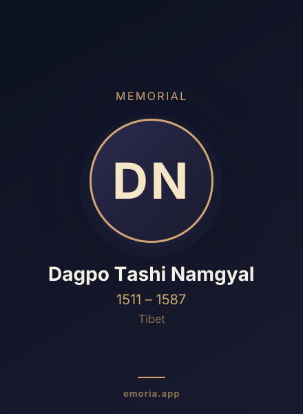 Memorial portrait of Dagpo Tashi Namgyal