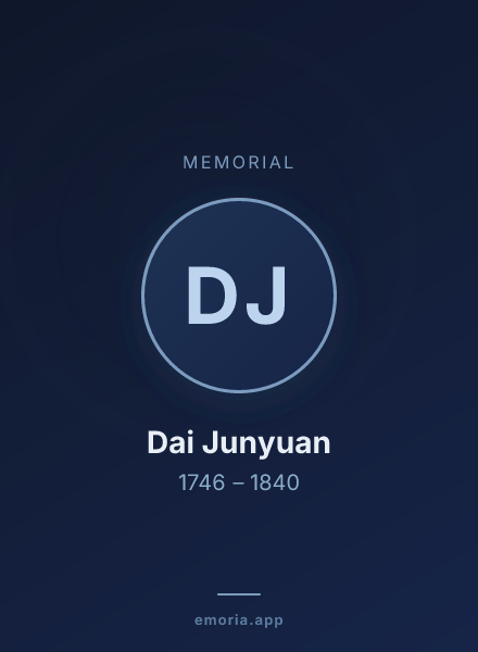 Memorial portrait of Dai Junyuan
