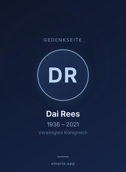Gedenkportrait von Dai Rees