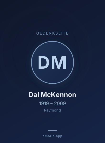 Gedenkportrait von Dal McKennon