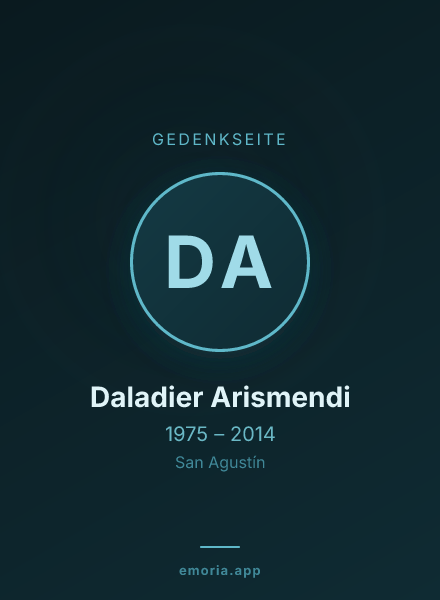 Gedenkportrait von Daladier Arismendi