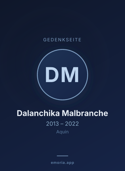 Gedenkportrait von Dalanchika Malbranche