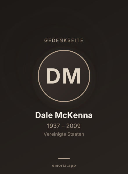 Gedenkportrait von Dale McKenna