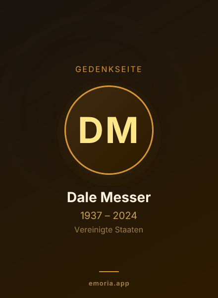 Gedenkportrait von Dale Messer